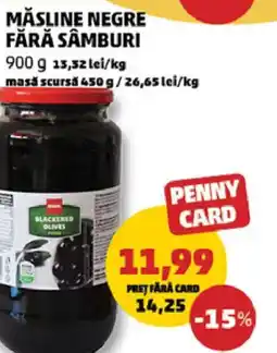 Penny Măsline negre fără sâmburi Ofertă