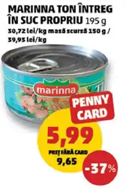 Penny Marinna ton întreg în suc propriu Ofertă