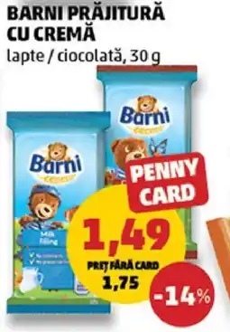 Penny Barni prăjitură cu cremă lapte/ciocolată Ofertă