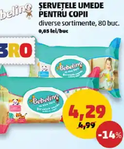 Penny Şervetele umede pentru copii Ofertă