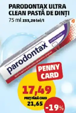 Penny Parodontax ultra clean pastă de dinți Ofertă