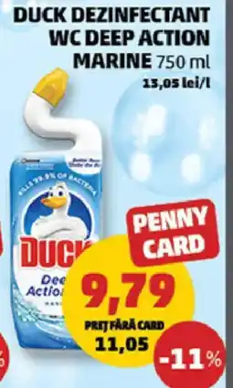 Penny Duck dezinfectant wc deep action marine Ofertă