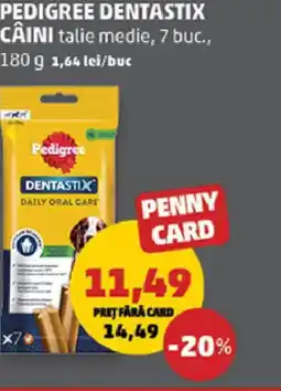 Penny Pedigree dentastix câini talie medie Ofertă
