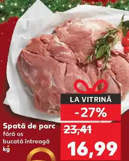 Kaufland Spată de porc Ofertă