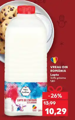Kaufland VREAU DIN ROMÂNIA Lapte Ofertă