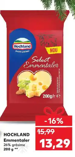 Kaufland HOCHLAND Emmentaler Ofertă
