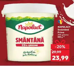 Kaufland NAPOLACT Smântână Prima Ofertă