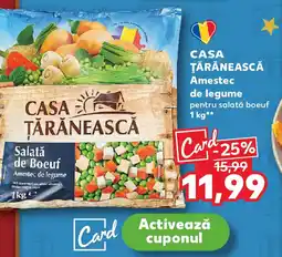 Kaufland CASA ŢĂRĂNEASCĂ Amestec de legume Ofertă