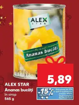 Kaufland ALEX STAR Ananas bucăți Ofertă