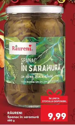 Kaufland RÂURENI Spanac în saramură Ofertă
