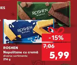 Kaufland ROSHEN Napolitane cu cremă Ofertă