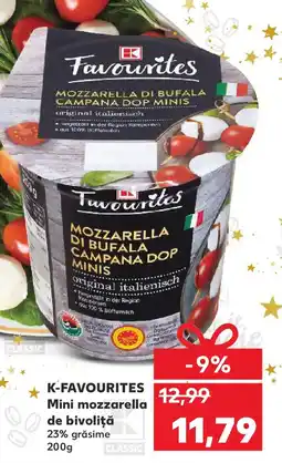 Kaufland K-FAVOURITES Mini mozzarella de bivoliţă Ofertă