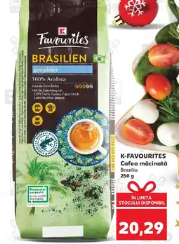 Kaufland K-FAVOURITES Cafea măcinată Brazilia Ofertă