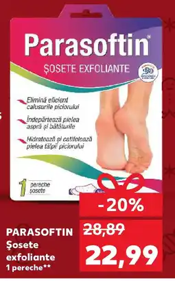 Kaufland PARASOFTIN Şosete exfoliante Ofertă