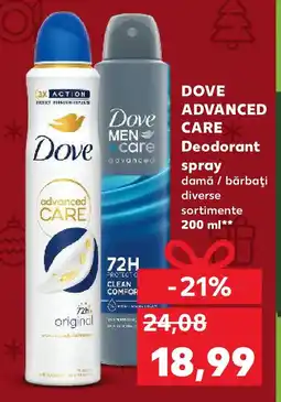 Kaufland DOVE Advanced Care Deodorant spray Ofertă