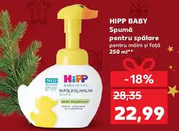 Kaufland HIPP Baby Spumǎ pentru spălare Ofertă
