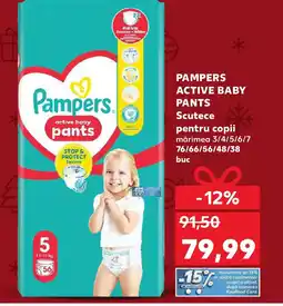 Kaufland PAMPERS Active Baby Pants Scutece pentru copii Ofertă