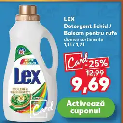 Kaufland LEX Detergent lichid / Balsam pentru rufe Ofertă