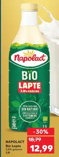 Kaufland NAPOLACT Bio Lapte 3,8% grăsime Ofertă
