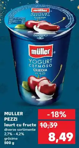 Kaufland MULLER PEZZI laurt cu fructe Ofertă