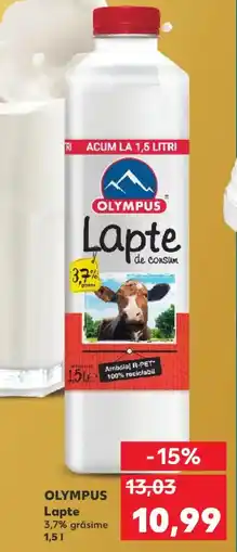 Kaufland OLYMPUS Lapte 3,7% grăsime Ofertă