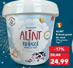 Kaufland ALINT Brânză grasă de vacă 27% grăsime Ofertă