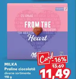 Kaufland MILKA Praline ciocolată Ofertă