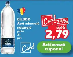Kaufland BILBOR Apa minerals naturală plată Ofertă