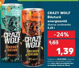 Kaufland CRAZY WOLF Băutură energizantă Ofertă