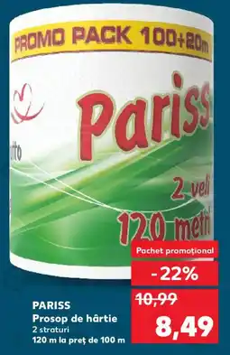 Kaufland PARISS Prosop de hârtie Ofertă