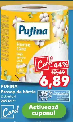 Kaufland PUFINA Prosop de hârtie Ofertă