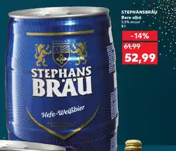 Kaufland STEPHANSBRÄU Bere albă 5,5% alcool Ofertă