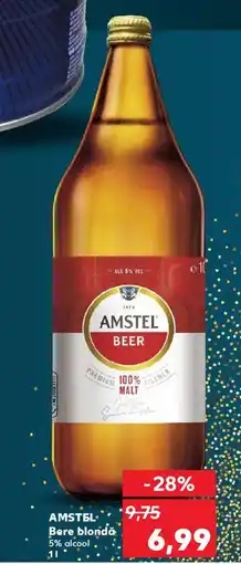 Kaufland AMSTEL Bere blondă 5% alcool Ofertă