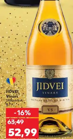 Kaufland JIDVEI Vinars 38% alcool Ofertă