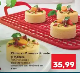 Kaufland Platou cu 2 compartimente şi mânere Ofertă