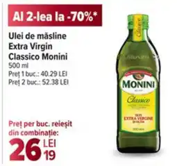 Carrefour Ulei de măsline Extra Virgin Classico Monini Ofertă