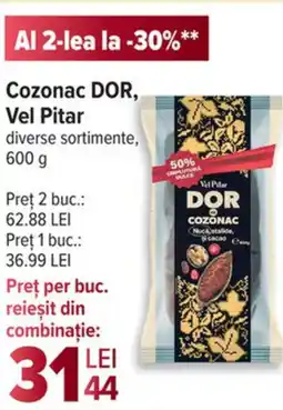 Carrefour Cozonac DOR, Vel Pitar Ofertă