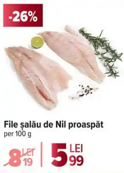 Carrefour File șalău de Nil proaspăt Ofertă