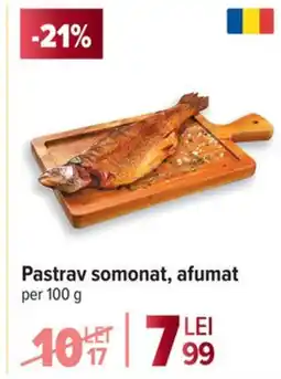 Carrefour Pastrav somonat, afumat Ofertă