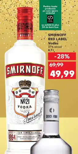 Kaufland SMIRNOFF RED LABEL Vodka Ofertă