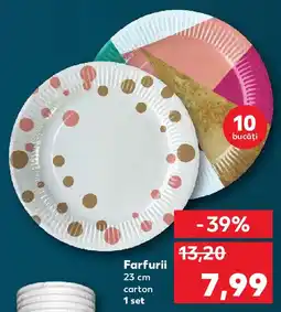 Kaufland Farfurii 23 cm carton Ofertă