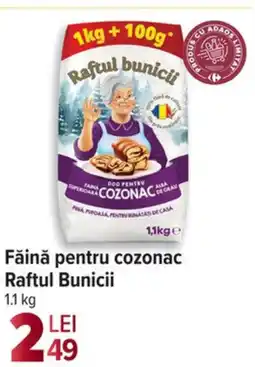 Carrefour Făină pentru cozonac Raftul Bunicii Ofertă