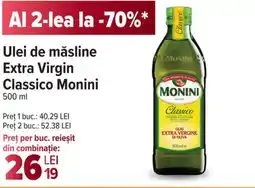 Carrefour Ulei de măsline Extra Virgin Classico Monini Ofertă