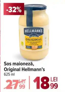 Carrefour Sos maioneză, Original Hellmann's Ofertă