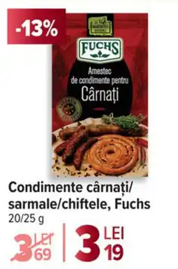 Carrefour Condimente cârnați/ sarmale/chiftele, Fuchs Ofertă