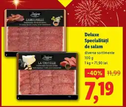 Lidl Deluxe Specialități de salam Ofertă