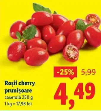 Roșii cherry prunişoare