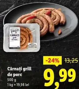 Lidl Cârnaţi grill de porc Ofertă