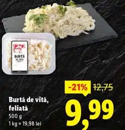 Lidl Burtă de vită, feliată Ofertă