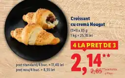 Lidl Croissant cu cremă Nougat Ofertă